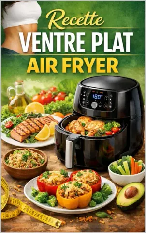 Recette Ventre Plat Air Fryer: 80 recettes minceur Air Fryer légères, IG bas, healthy, light pour un ventre plat et faciles à digérer