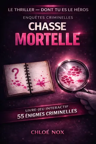 CHASSE MORTELLE . Résous les énigmes criminelles de l'enquête: Livre - jeu interactif Escape book policier grand public (Les thrillers dont TU es le héros)