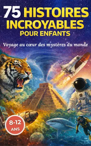 75 histoires incroyables pour enfants: Livre éducatif illustré pour enfants de 8 à 12 ans – Faits surprenants, mystères du monde et découvertes fascinantes