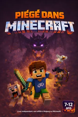PIÉGÉ DANS MINECRAFT: Le Dernier Portail – Livre jeunesse illustré 7-12 ans | Roman jeux vidéo enfants | Aventure, science-fiction, mystère | Idée cadeau garçons filles - Fiction non officielle