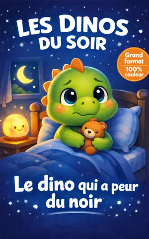 Les dinos du soir : Histoires pour s’endormir facilement et sans peur – La peur du noir – Livre enfant 3 à 6 ans (Les dinos du soir - Histoires pour s’endormir facilement et sans peur t. 1)