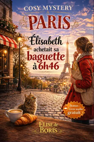 COSY MYSTERY à Paris: Élisabeth achetait sa baguette à 6h46 – Sans os ni fourmis – Enquête au cœur des secrets de famille (BONUS AUDIO inclus)
