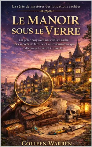 Le Manoir sous le Verre : Un polar cosy avec un sous-sol caché, des secrets de famille et un restaurateur qui découvre la vérité (Livre 1) (La série de mystères des fondations cachées)