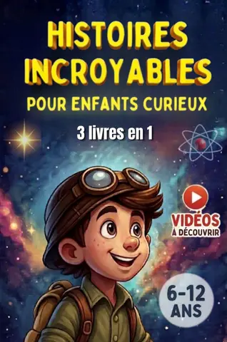 Histoires Incroyables pour Enfants Curieux (6-12 Ans) | 3 Livres en 1: Découvertes, Inventions et Enfants Extraordinaires du Monde Entier – Idée Cadeau Fille et Garçon