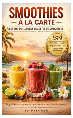 Smoothies à la Carte - Les 100 meilleures recettes de smoothies - BONUS INCLUS: Le guide illustré des recettes santé, minceur, détox, sport, beauté, bien-être et énergie