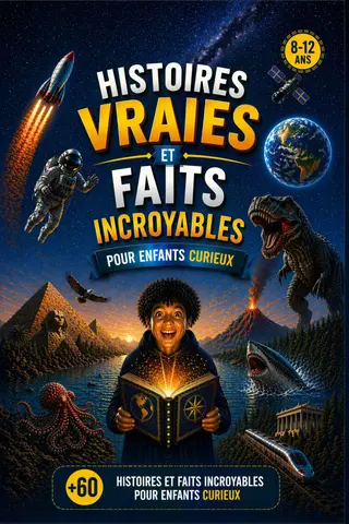 Histoires vraies et faits incroyables pour enfants curieux: Plus de 60 histoires fascinantes illustrées pour découvrir les animaux, la science et le monde (8-12 ans)