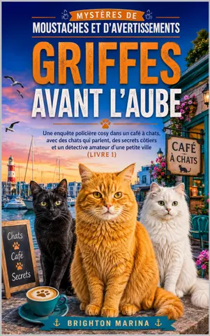 Griffes avant l'aube: Une enquête policière cosy dans un café à chats, avec des chats qui parlent, des secrets côtiers et un détective amateur d'une petite ... de Moustaches et d'Avertissements)