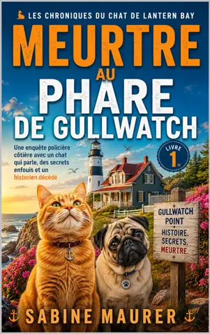 Meurtre au phare de Gullwatch: Une enquête policière côtière avec un chat qui parle, des secrets enfouis et un historien décédé (Livre 1) (Les Chroniques du Chat de Lantern Bay)