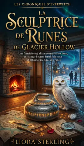 La Sculptrice de Runes de Glacier Hollow: Une fantaisie cosy alliant romance slow burn, entraîneur bourru, famille de cœur et artisanat magique des runes ... Everwitch Chronicles: Rune, Curl & Murder)
