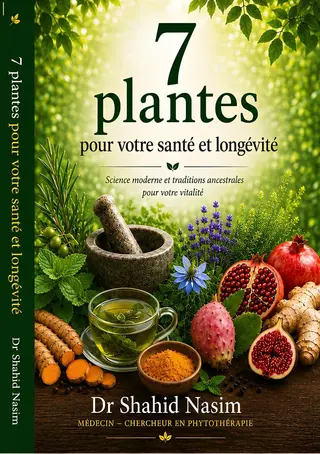 Sept Plantes pour la Santé et la Longévité: Science moderne et traditions ancestrales au service de votre vitalité — Curcuma, Nigelle, Grenade, Gingembre, Olive, Figue de Barbarie, Thé Vert
