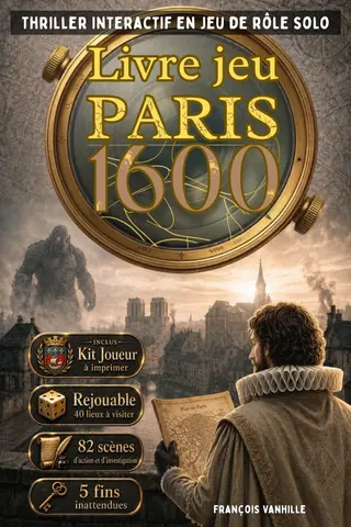 Livre jeu interactif d'enquête criminelle et occulte Paris 1600 sur carte historique roman énigme intrigues roleplay: Thriller historique adulte sur plan ... suspects coupables (Le Masque et l'Epée)