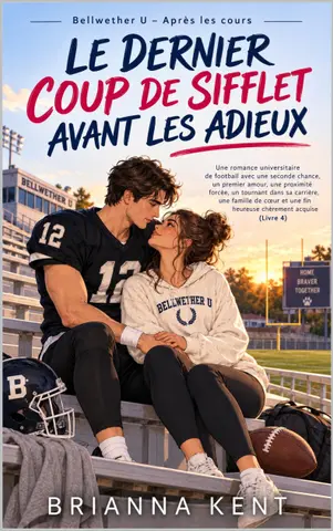 LE DERNIER COUP DE SIFFLET AVANT LES ADIEUX: Une romance universitaire de football, entre seconde chance, premier amour et proximité forcée, avec un HEA ... (Livre 4) (Bellwether U – Après les cours)