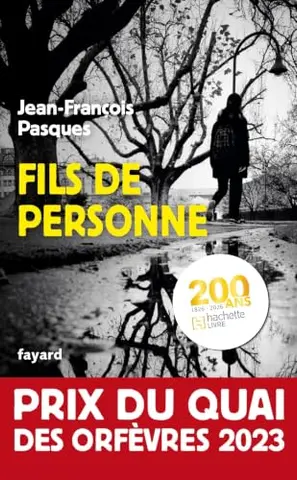 Fils de personne: Prix du Quai des Orfèvres 2023