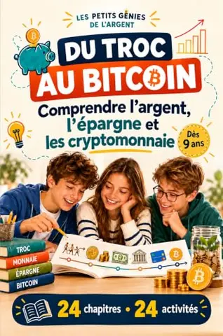 Les petits génies de l'argent : Du troc au bitcoin: Comprendre l'argent, l'épargne et la Bourse